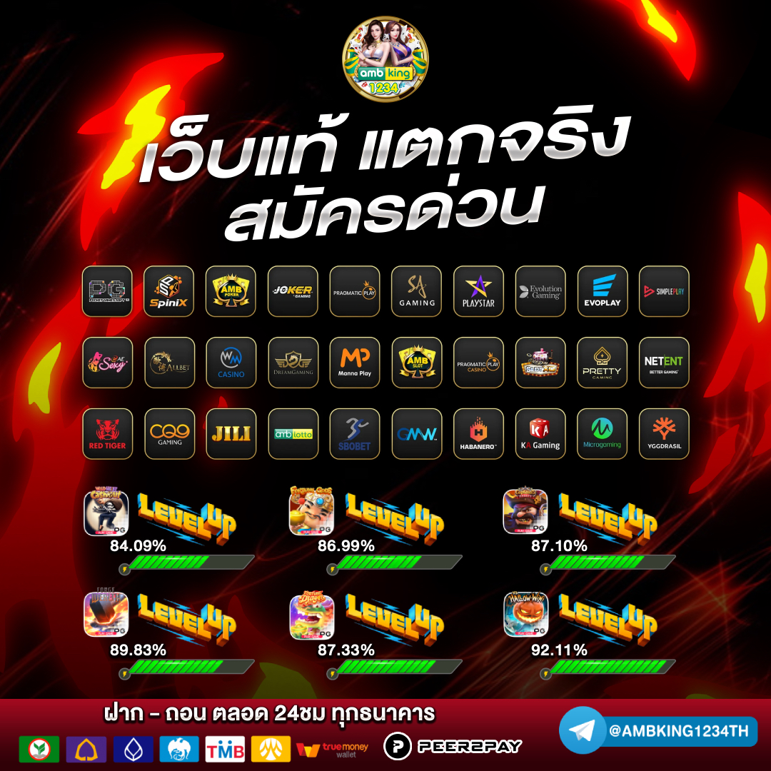 ฝากขั้นต่ํา 1 บาท - แบนเนอร์โปรโมชั่น